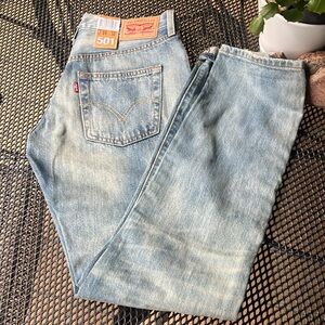 Levi’s 501 lightweight distressed denim